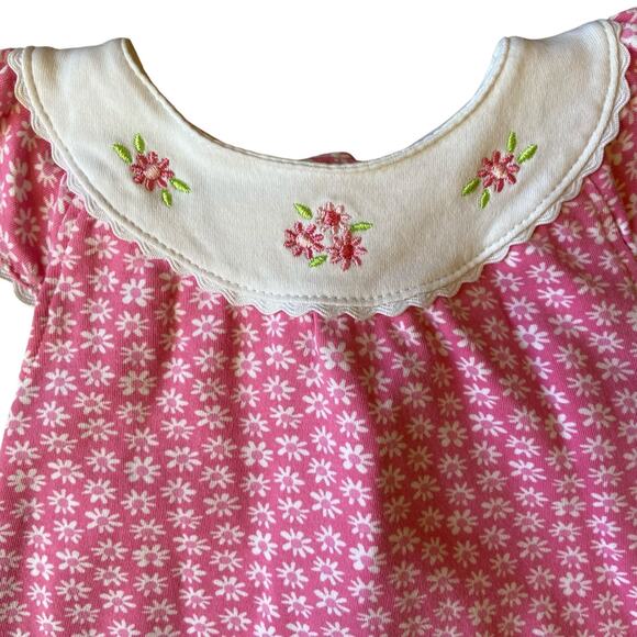 Kissy Kissy Pink Floral Dress and Bloomers - Picture 3 of 5